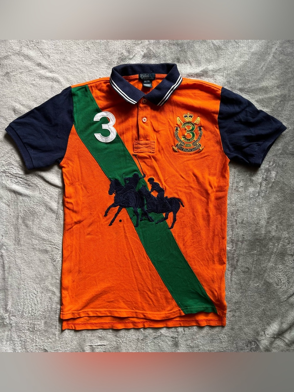 Vintage Rare Polo Ralph Lauren Bleecker Polo Challenge Cup 1967 Boys XL 20